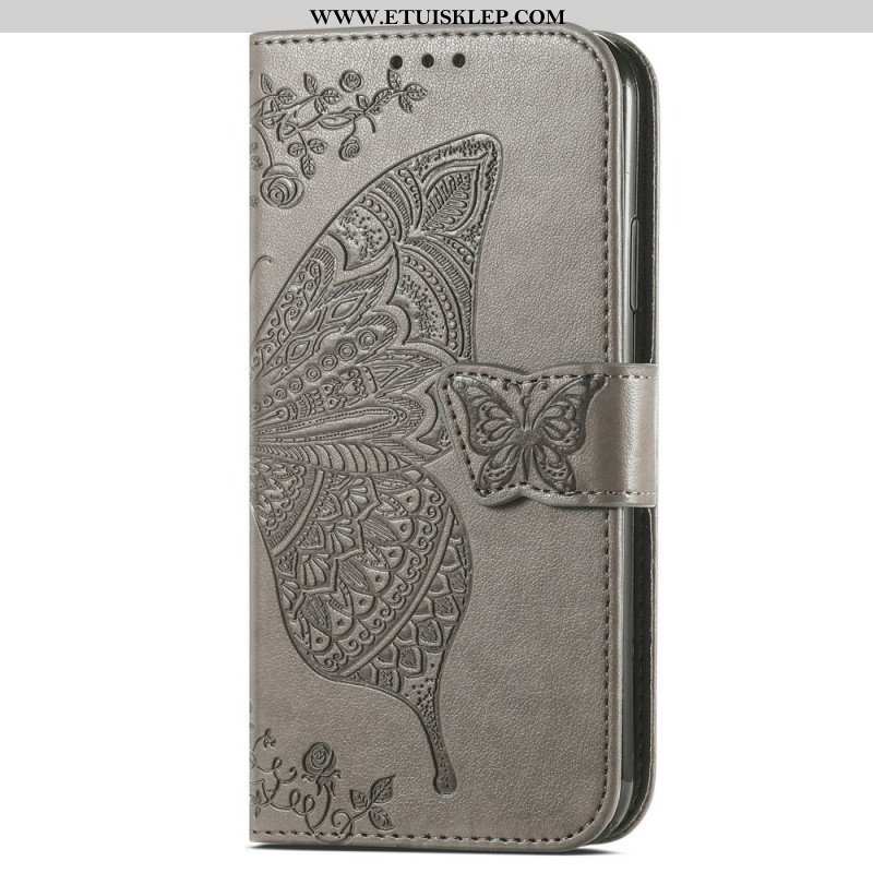 Etui Folio do Samsung Galaxy A54 5G Barokowy Motyl